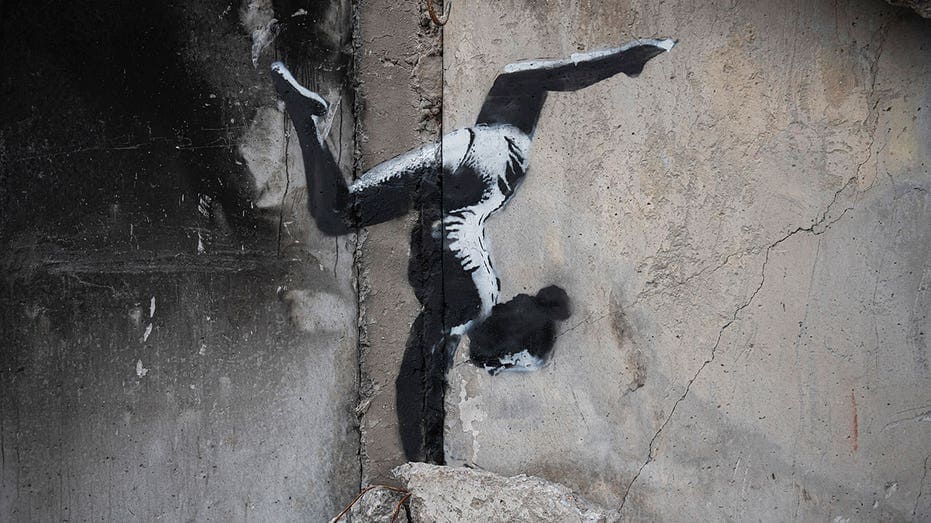 Banksy unveils new mural in Ukraine among country’s war ruins