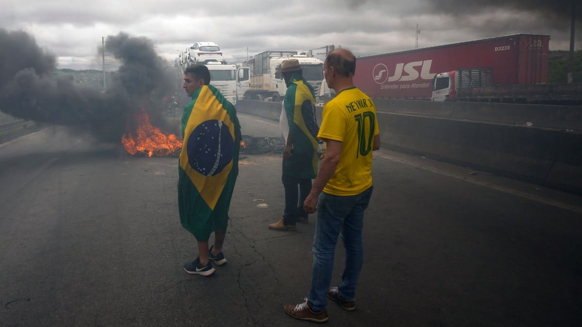 Brazil Election Bolsonaro yet to address tense nation, as protesters block roadways